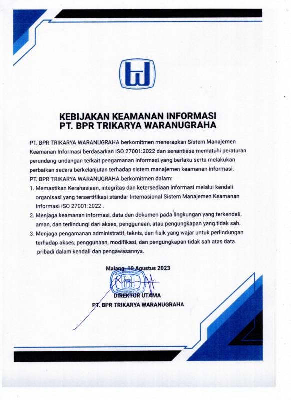 SURAT KEBIJAKAN SMKI